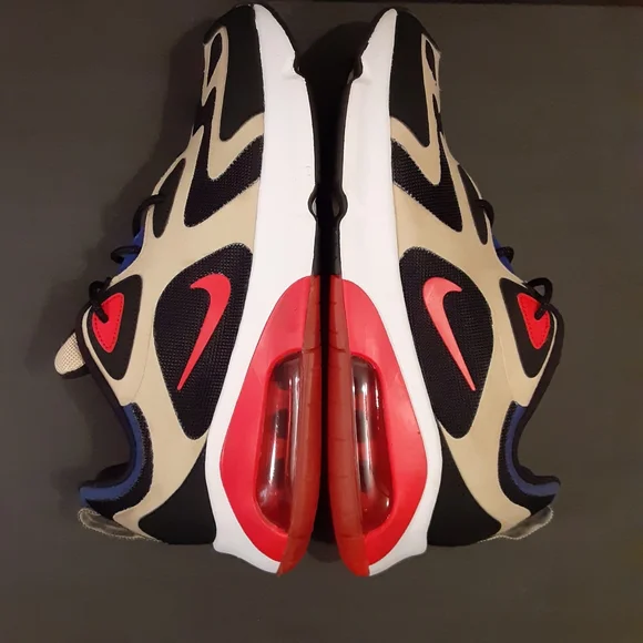 - NIKE AIR MAX 200 2019 TEAM GOLD UNIVERSITY RED BLACK AQ2568-700 MENS SIZ… - Picture 8 of 15